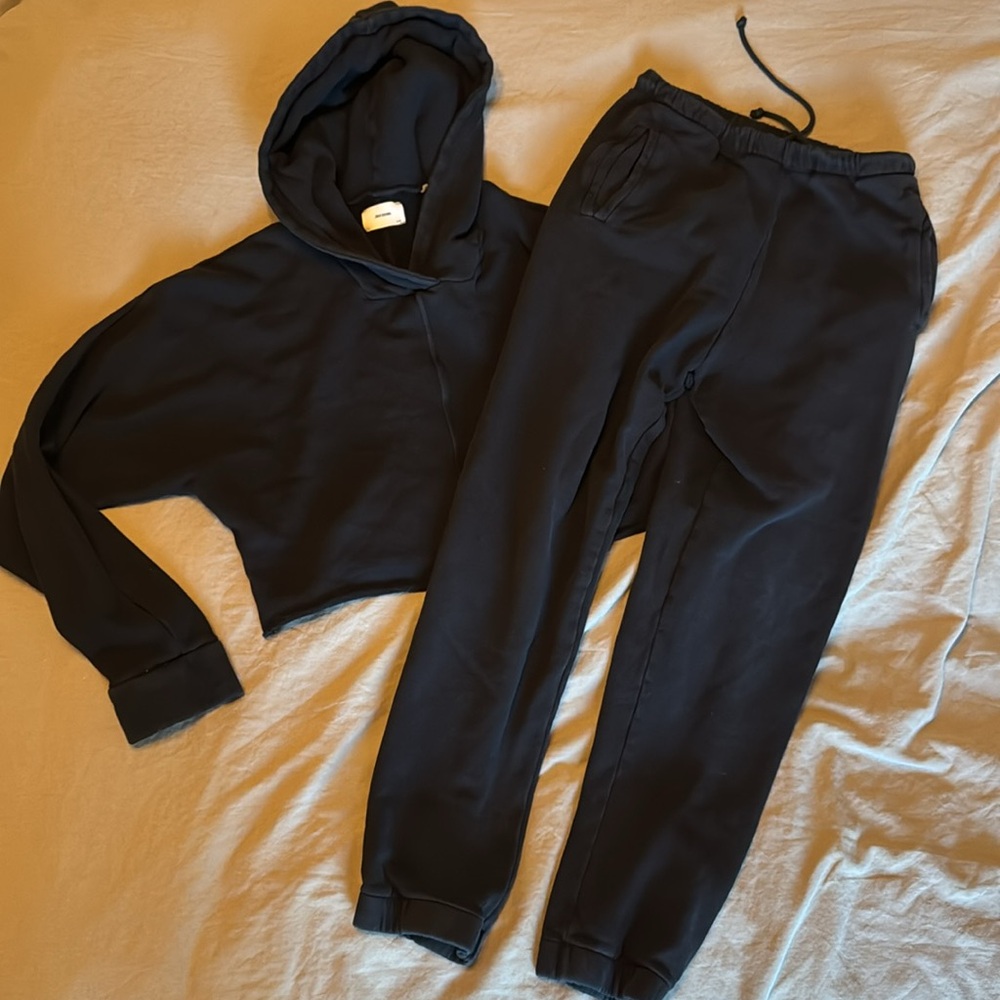 Joah Brown Black Hoodie and Pants Set S/M - Picture 5 of 7